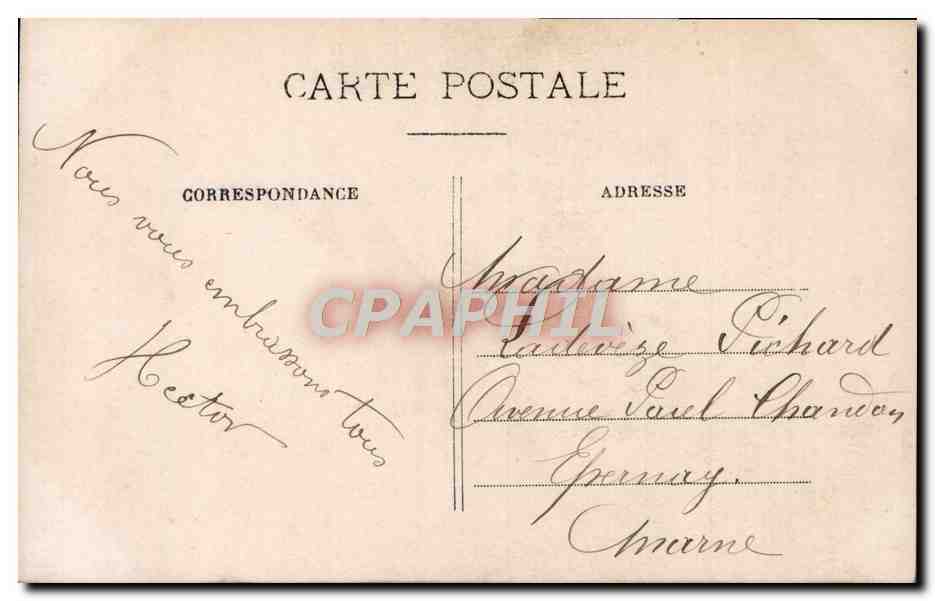 CPA Fantaisie Femme Trefle  — Verso