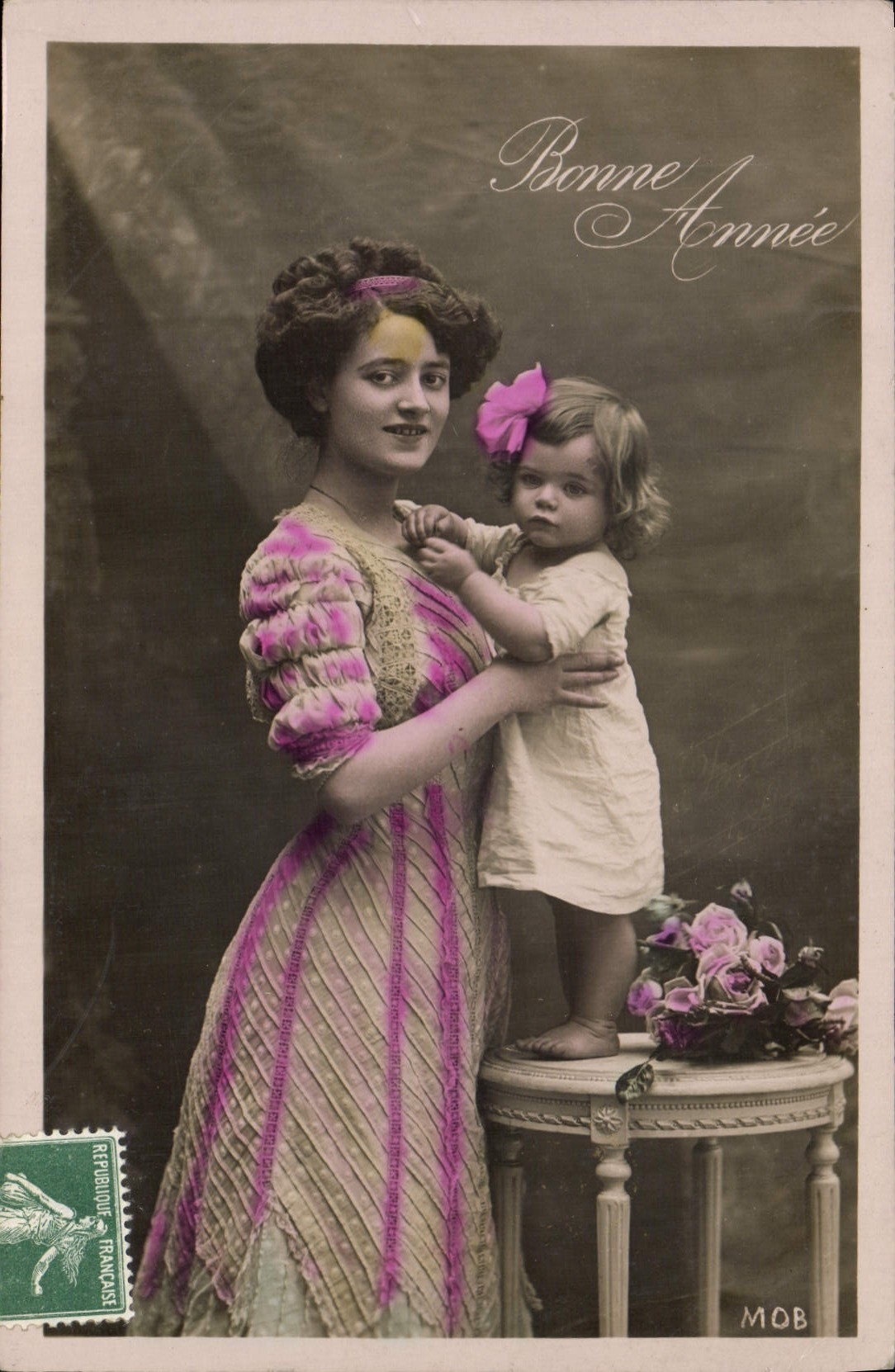 Femme et enfant — Bonne Année — MOB