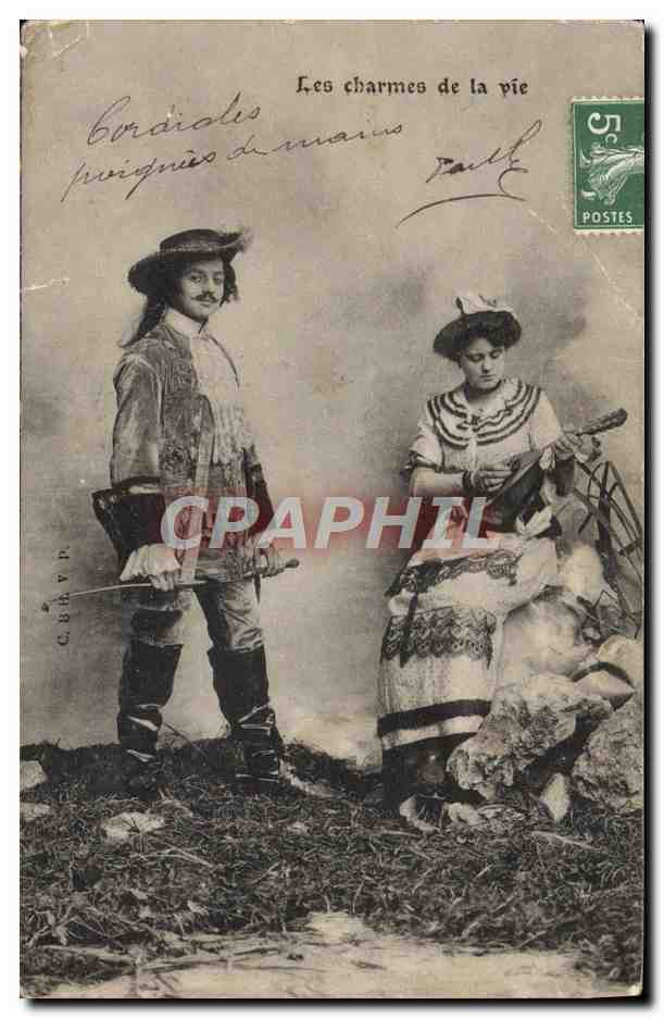 CPA Fantaisie Femme Les charmes de la vie 