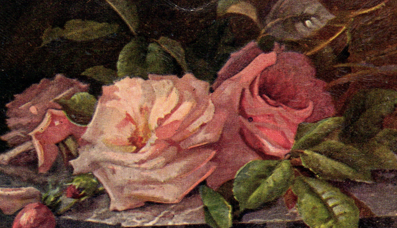 CPA Fantaisie Fleurs