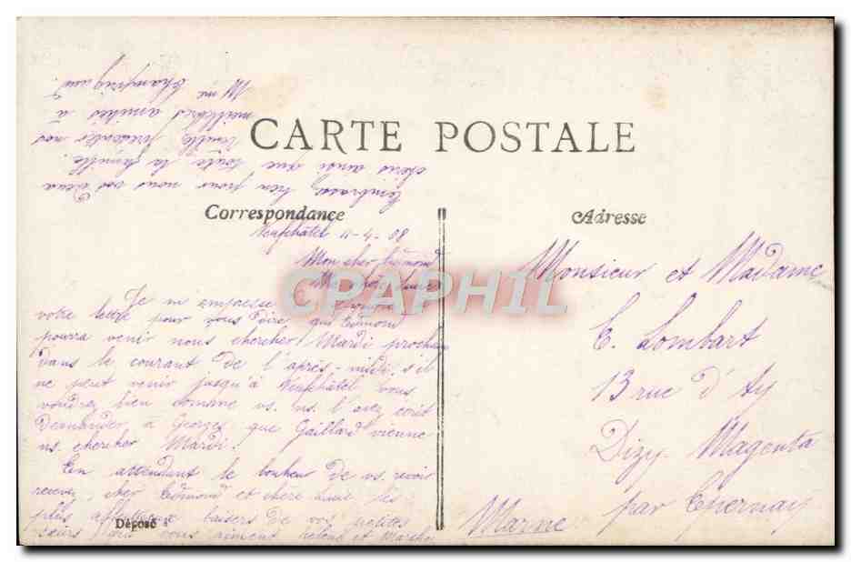 Famille pêchant à la rivière — Impr. EPR — n° 106 — Reverso