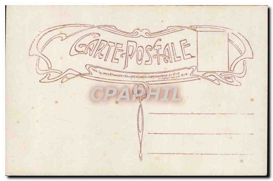 CPA Fantaisie Femme  — Verso