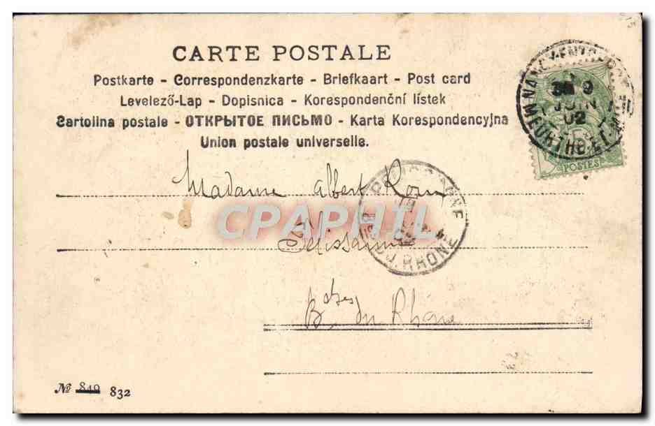 CPA Fantaisie Femme en chaise longue Patins a glace  — Verso