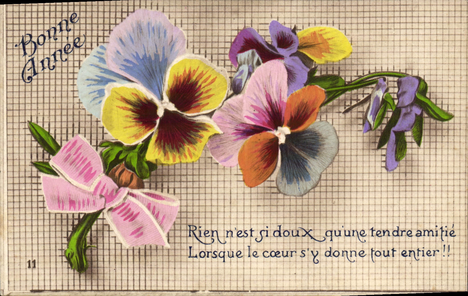 CPA Fantaisie Fleurs