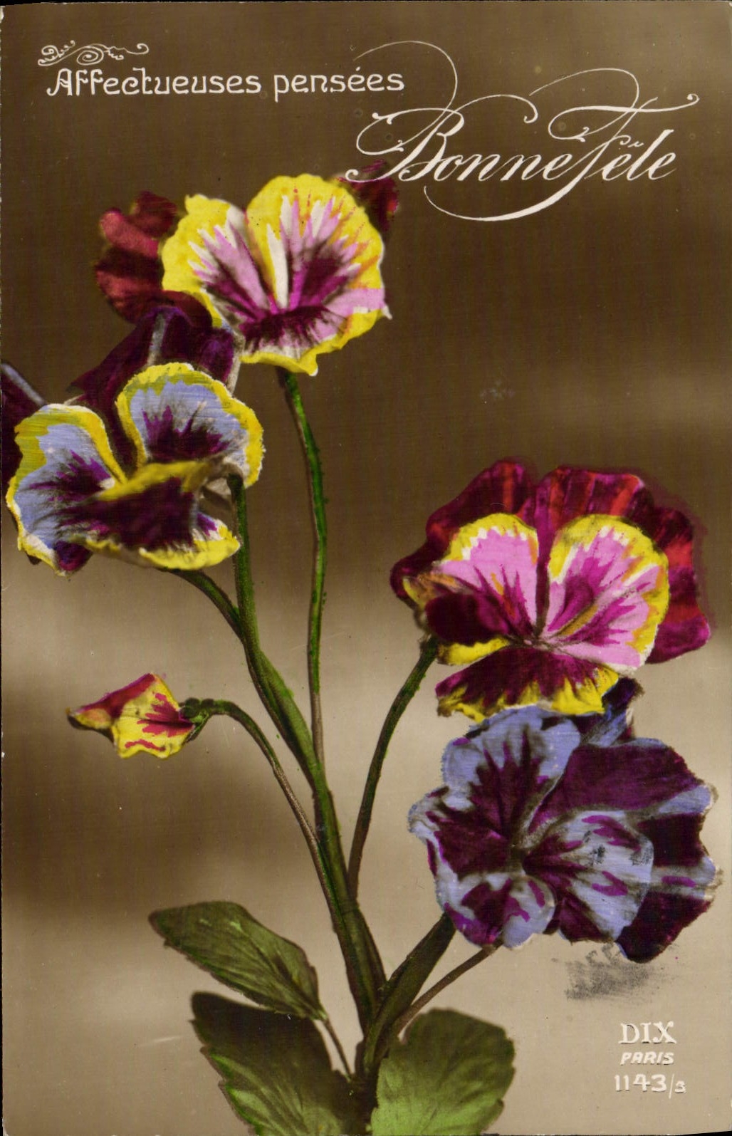 CPA Fantaisie Fleurs
