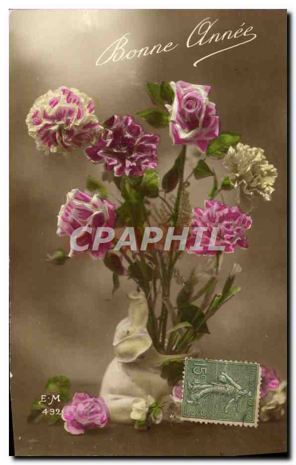 CPA Fantaisie Fleurs