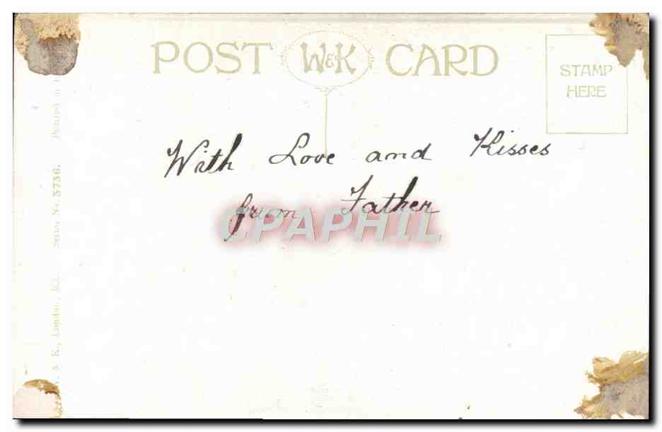 CPA Fantaisie Fleurs — Rückseite