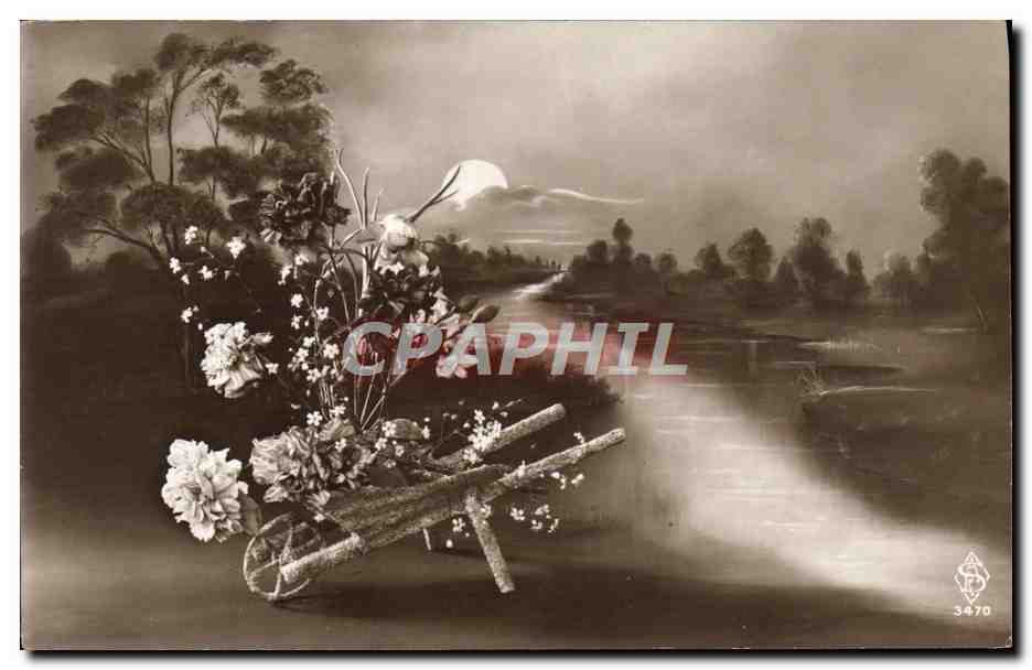 CPA Fantaisie Fleurs