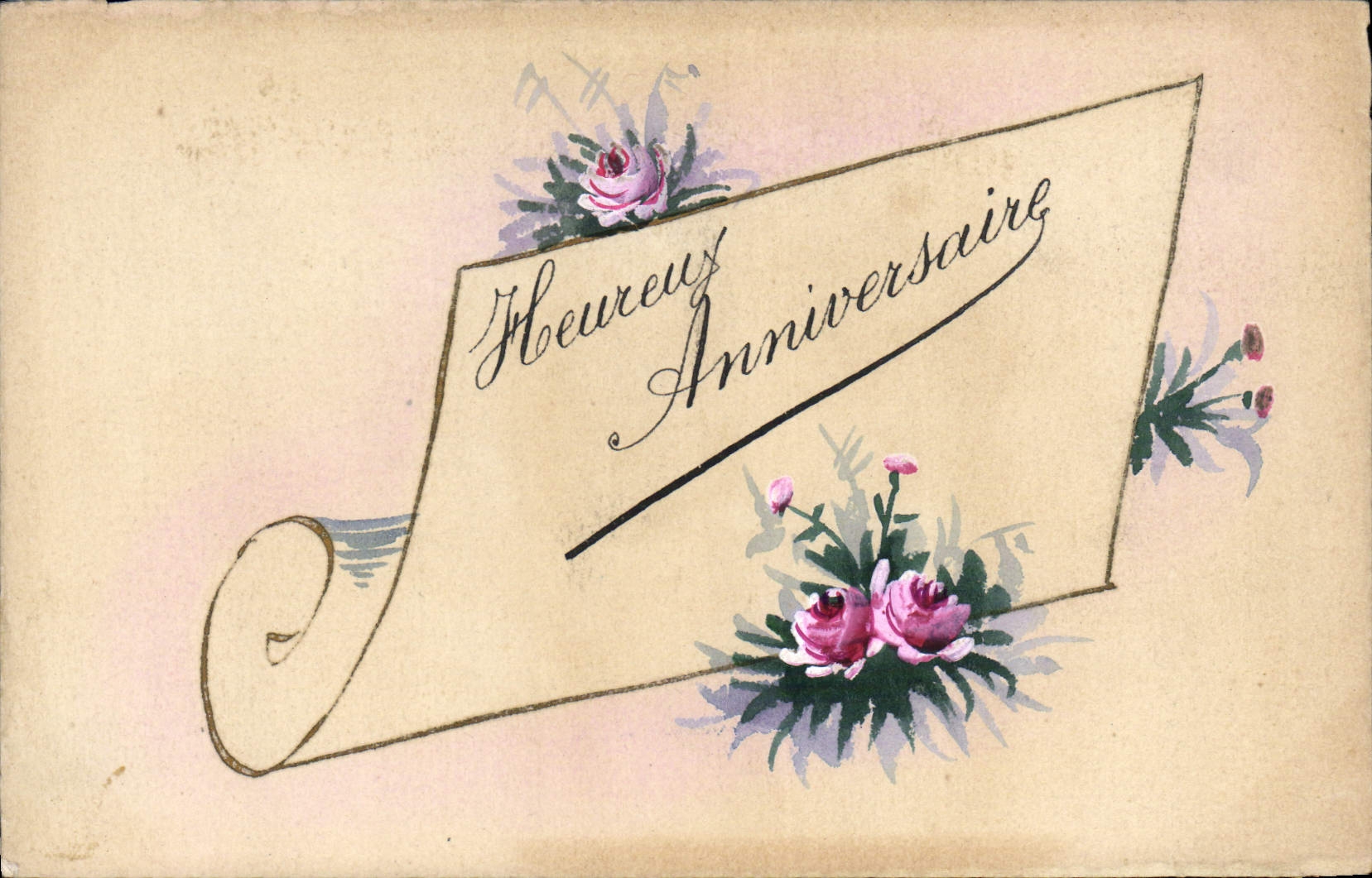 CPA Fantaisie Fleurs