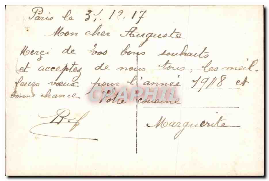 CPA Fantaisie Femme  — Rückseite