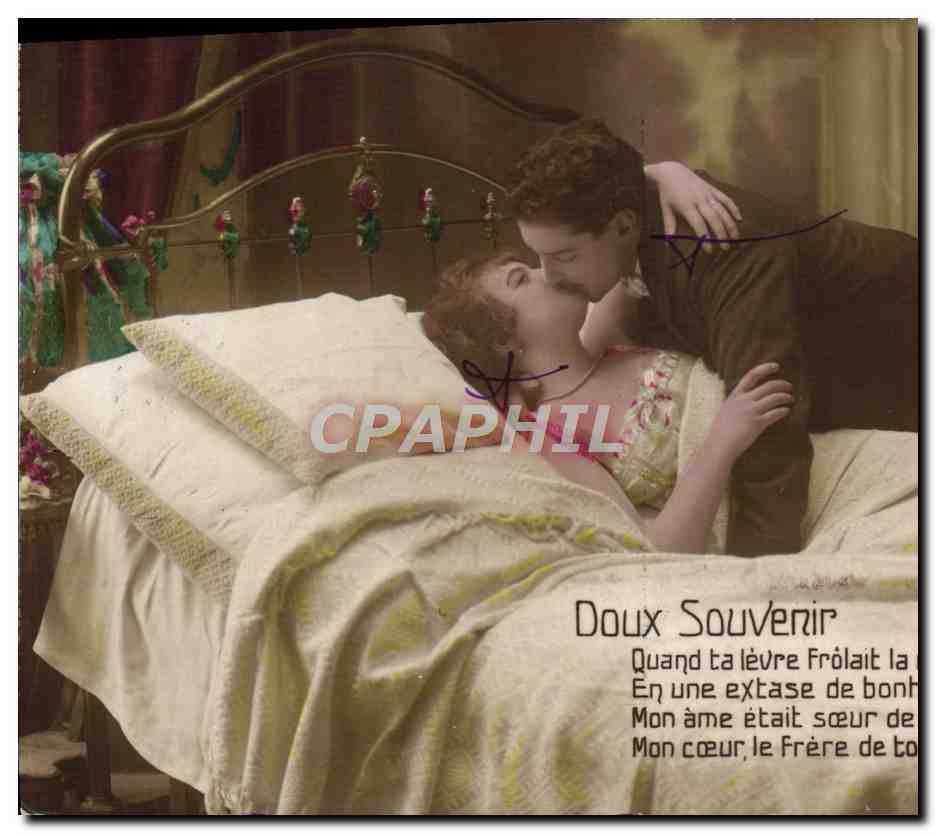 Doux Souvenir — Poème amoureux — Éditeur non identifié, n° de série non visible