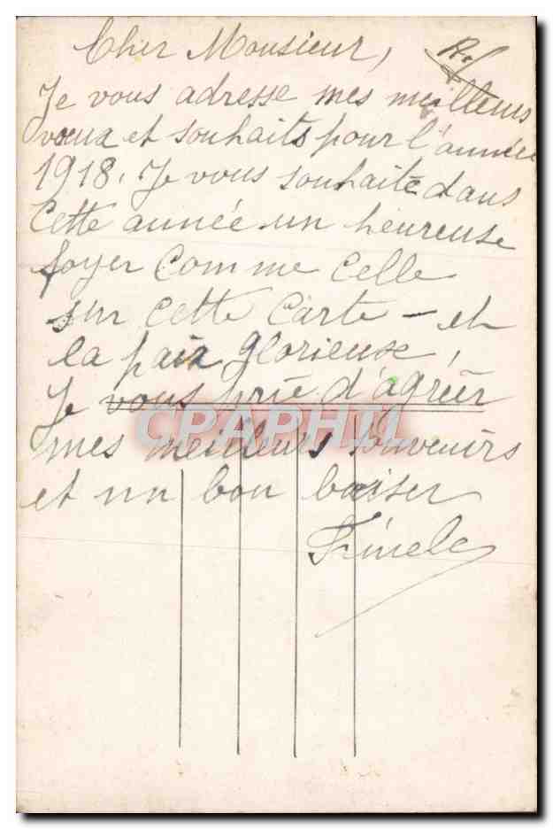 CPA Fantaisie Femme Enfant Bebe — Verso