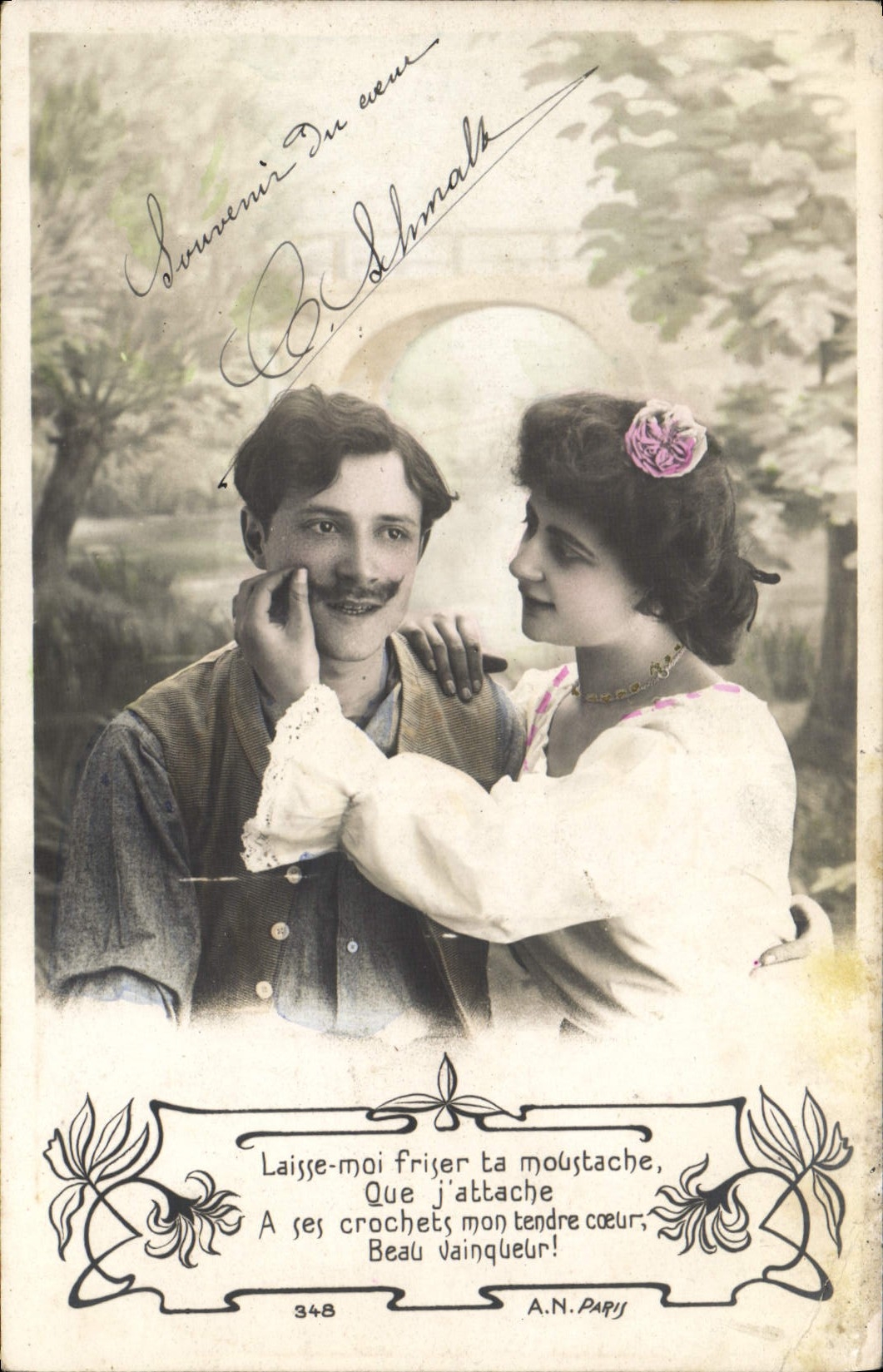Couple amoureux — texte poétique — A.N. PARY n°348