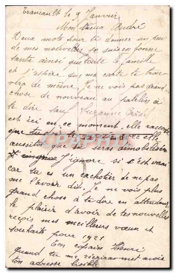 CPA Fantaisie Femme  — Verso
