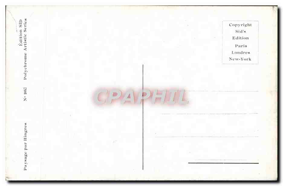 CPA Fantaisie Paysage par Hingres  — Verso