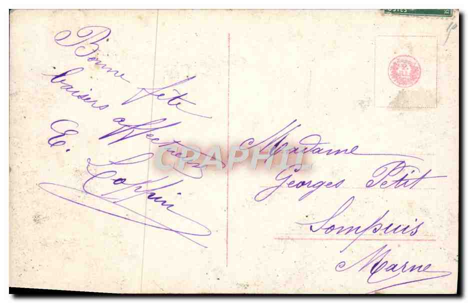 CPA Fantaisie Femme — Verso