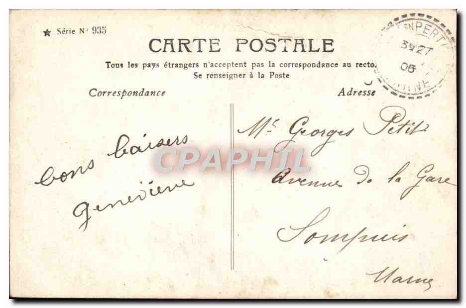 CPA Fantaisie Enfant — Verso