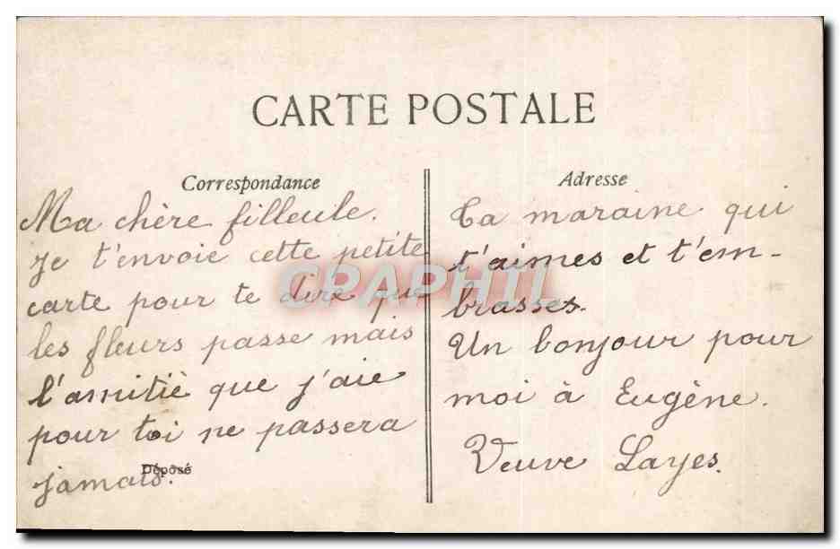 CPA Fantaisie Enfant — Rückseite