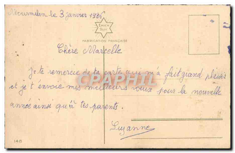 CPA Fantaisie Enfants Moulin a vent — Rückseite