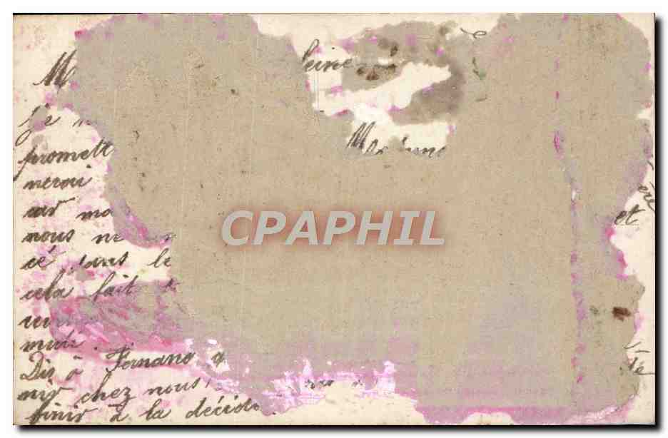 Jeune femme en robe rose — paysage floral — éditeur inconnu, n° 467 — Verso