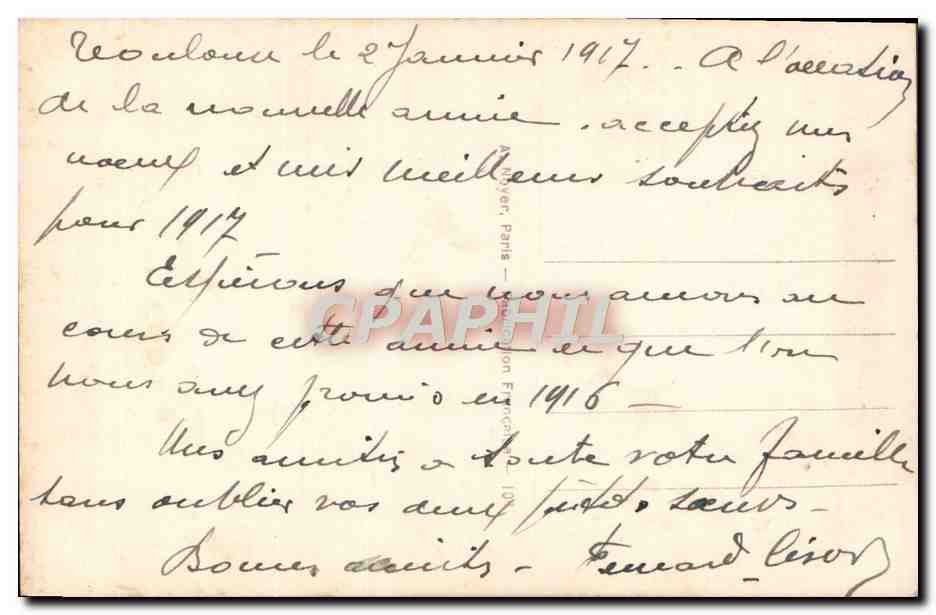 CPA Fantaisie Enfant — Verso