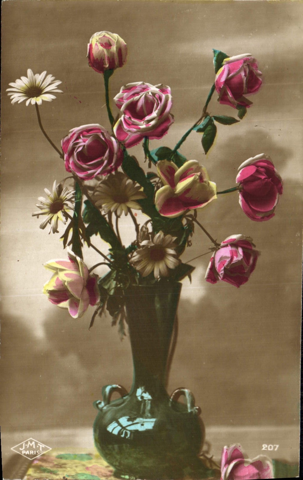 CPA Fantaisie Fleurs