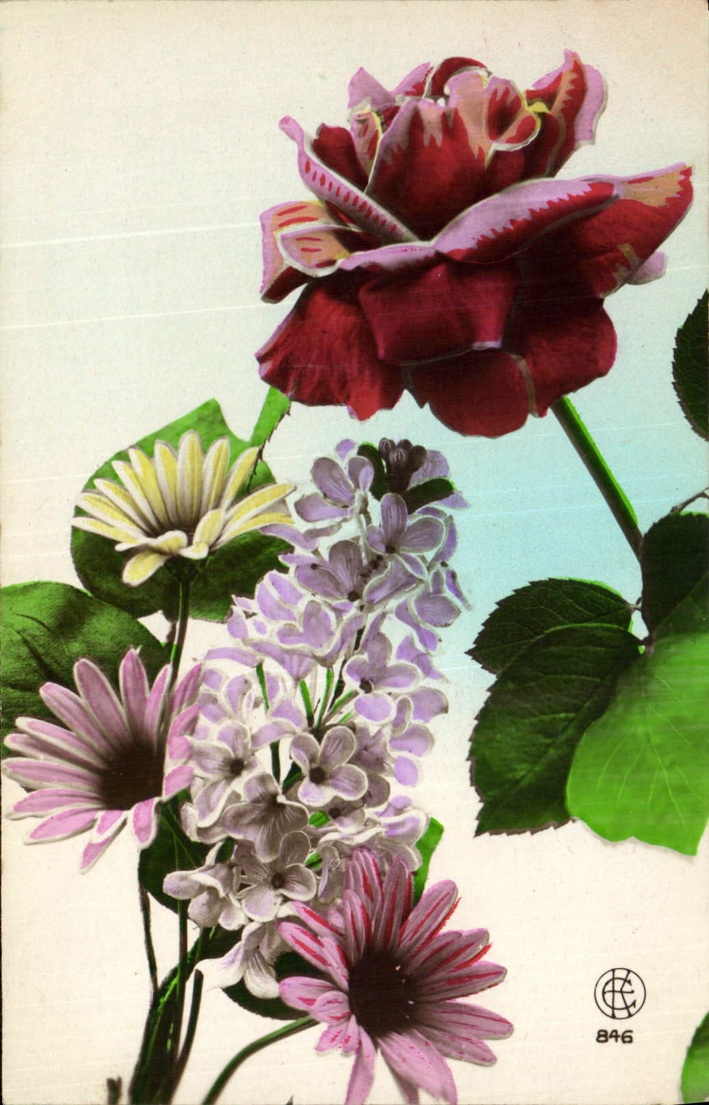 CPA Fantaisie Fleurs