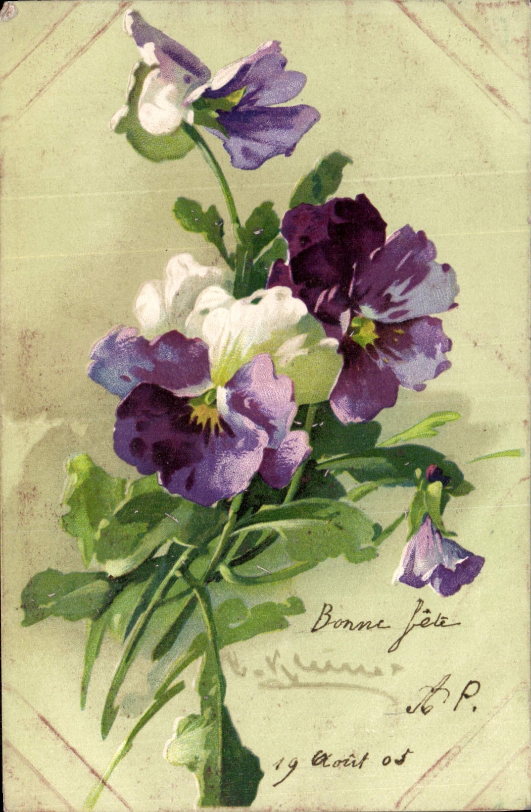 CPA Fantaisie Fleurs