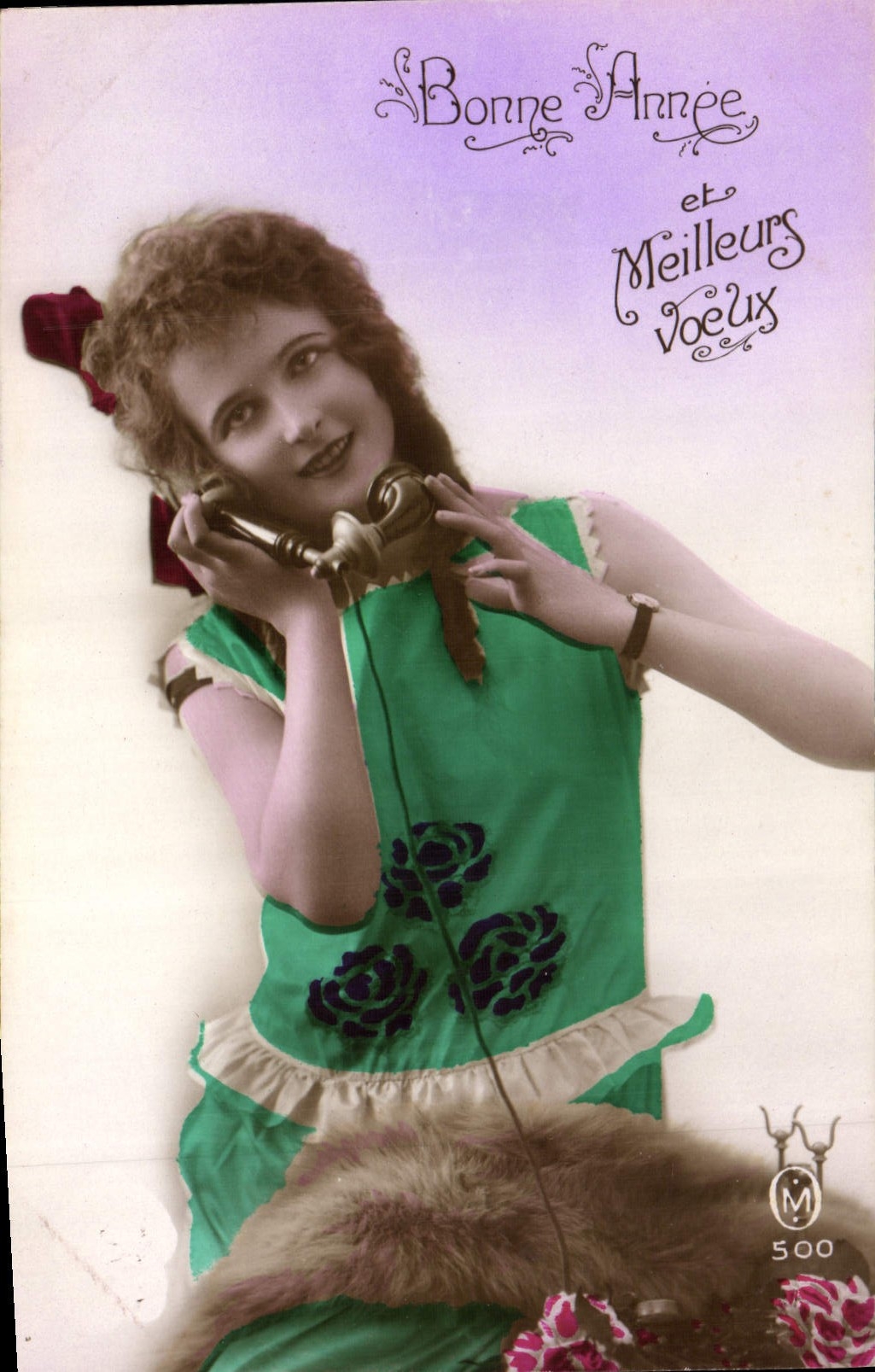 CPA Fantaisie Enfant Telephone