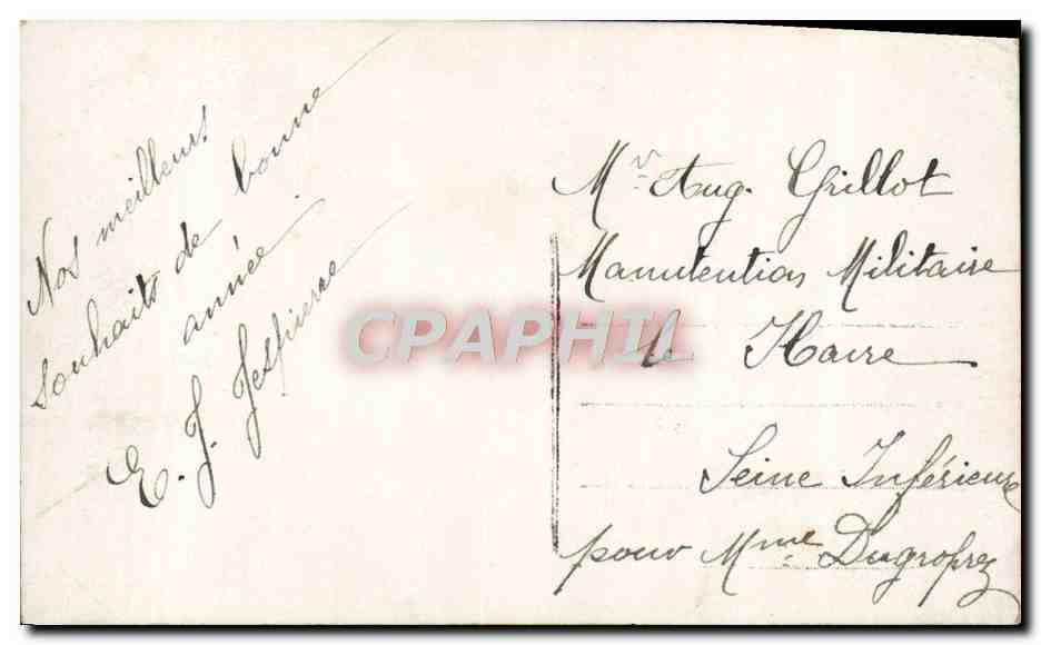 CPA Fantaisie Femme — Rückseite
