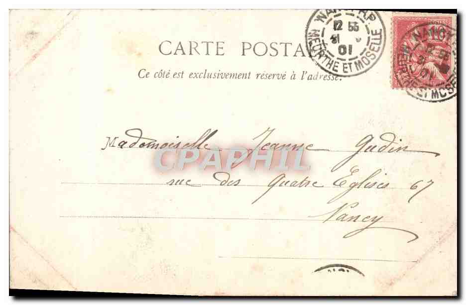 Jeune femme et vieille femme — Sujet symbolique — Phototypie A. Bergeret et Cie, Nancy — Reverso