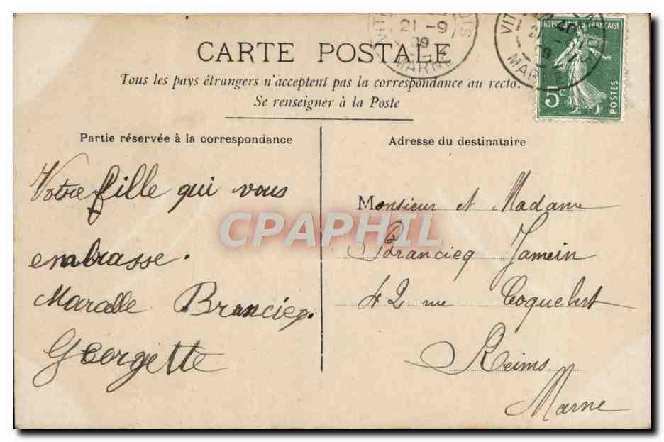 CPA Fantaisie Enfant — Rückseite