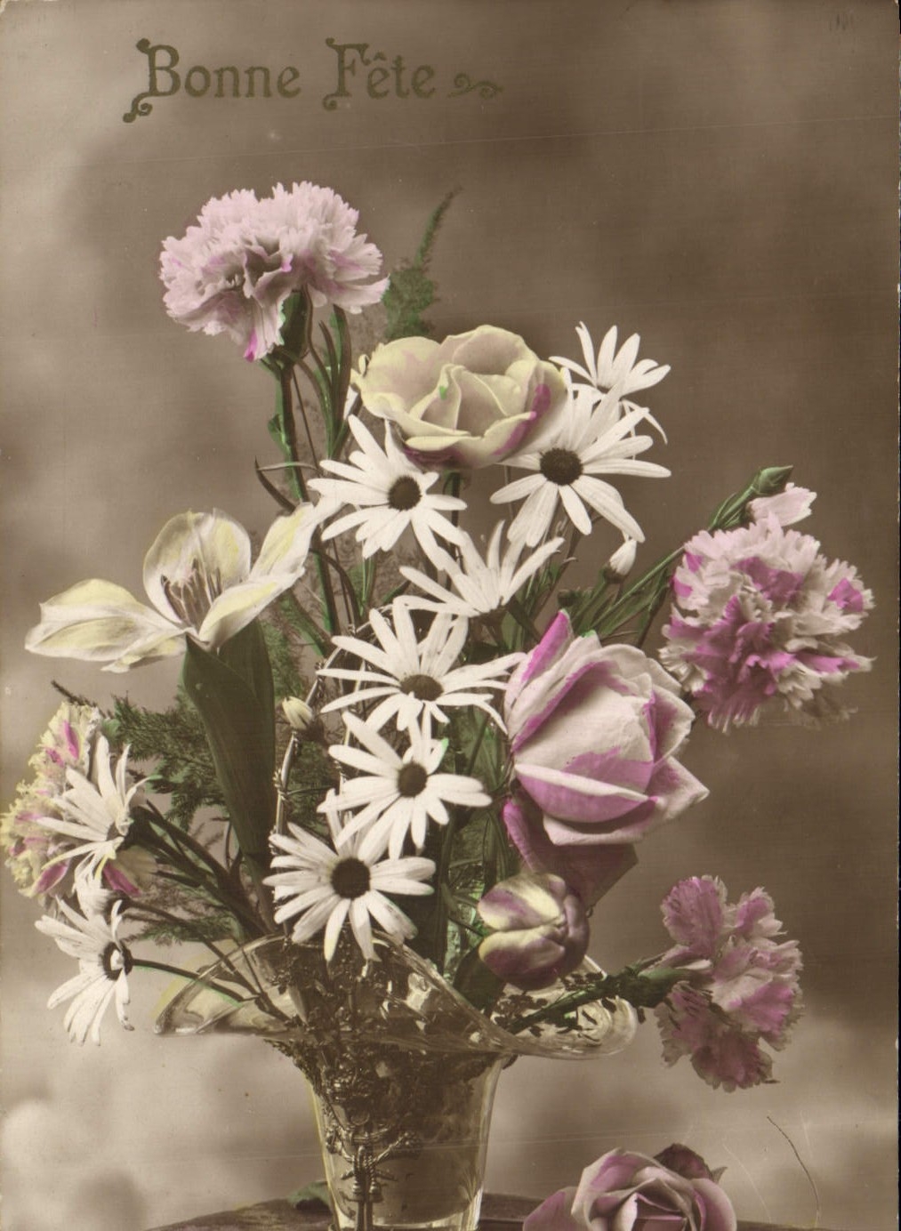 CPA Fantaisie Fleurs