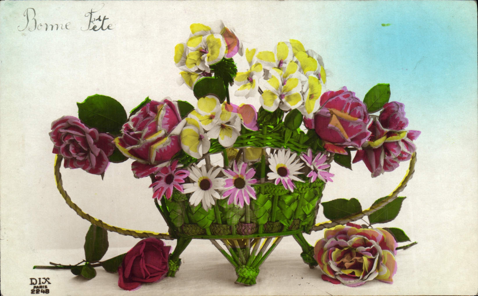 CPA Fantaisie Fleurs