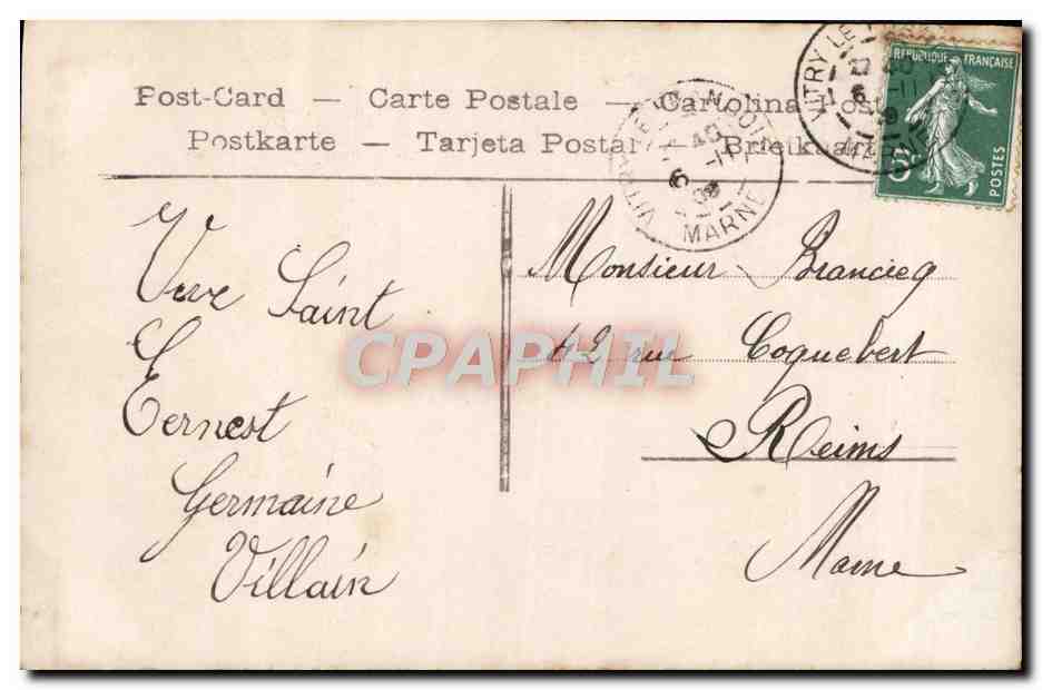 CPA Fantaisie Enfant — Rückseite