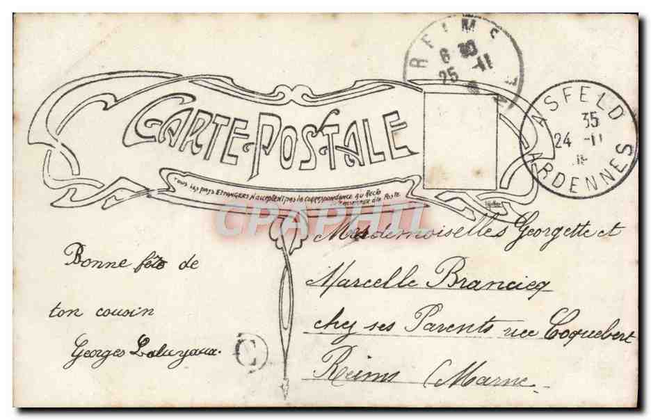 CPA Fantaisie Enfant — Verso