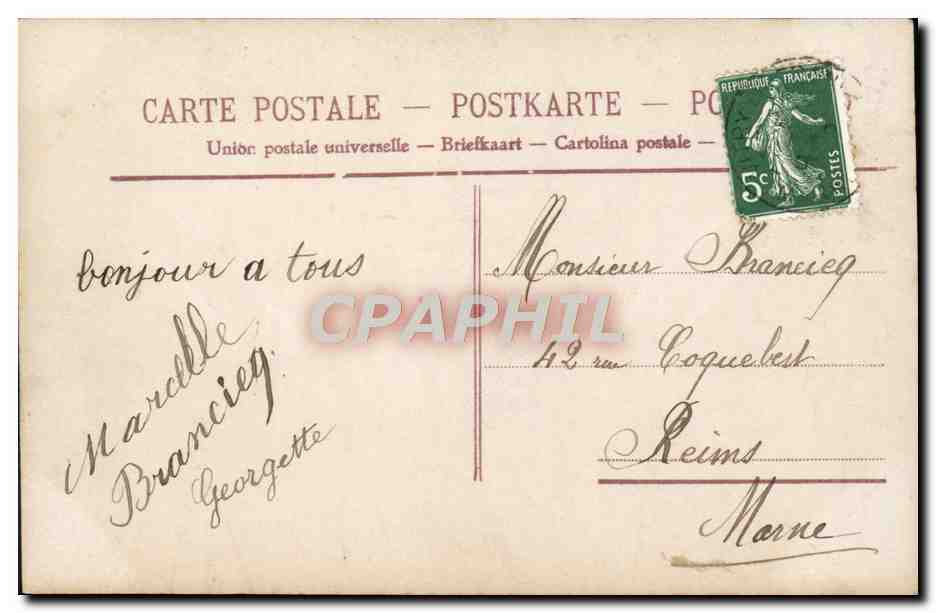 CPA Fantaisie Enfants — Verso
