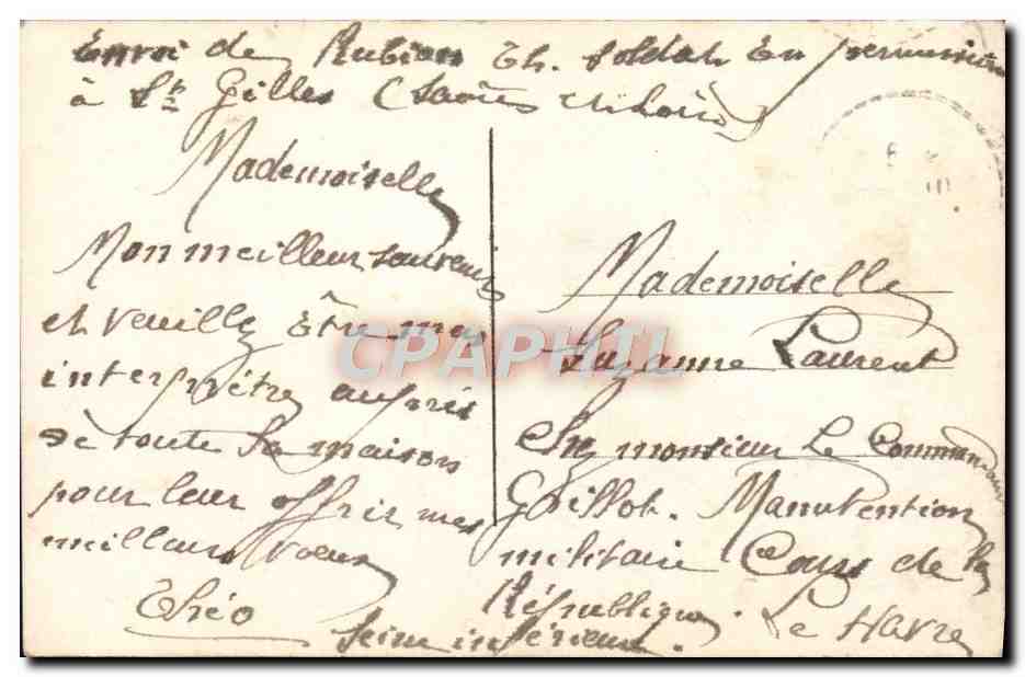 CPA Fantaisie Fleurs — Verso