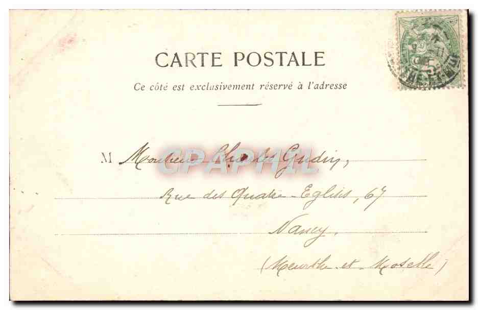 CPA Fantaisie Femme  — Verso