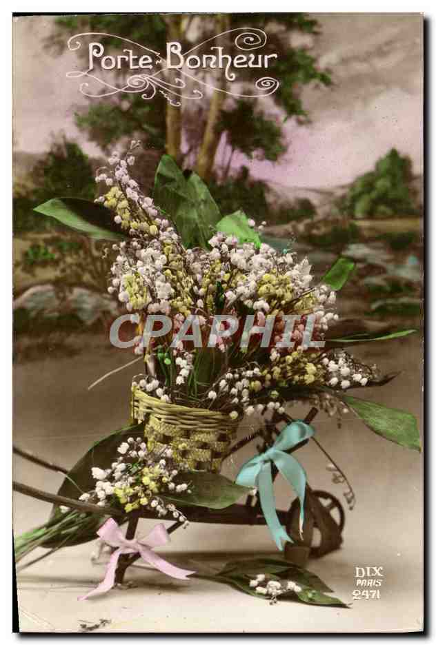 CPA Fantaisie Fleurs Muguet
