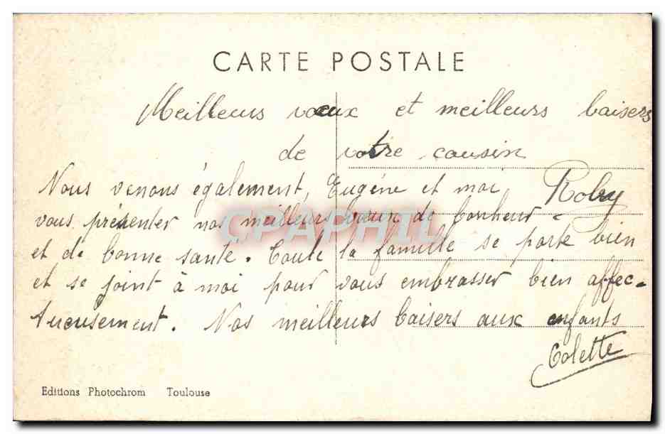 CPA Fantaisie Bonne annee Fer a cheval — Verso