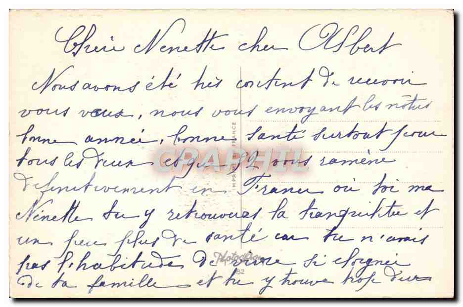 CPA Fantaisie Fleurs — Verso