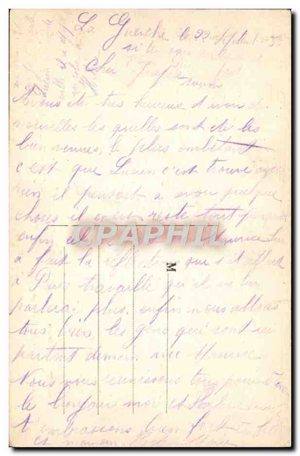 Séance humoristique en cour — Légendes de St-Saulge — Imp. H. Wayer - Prémery — Verso