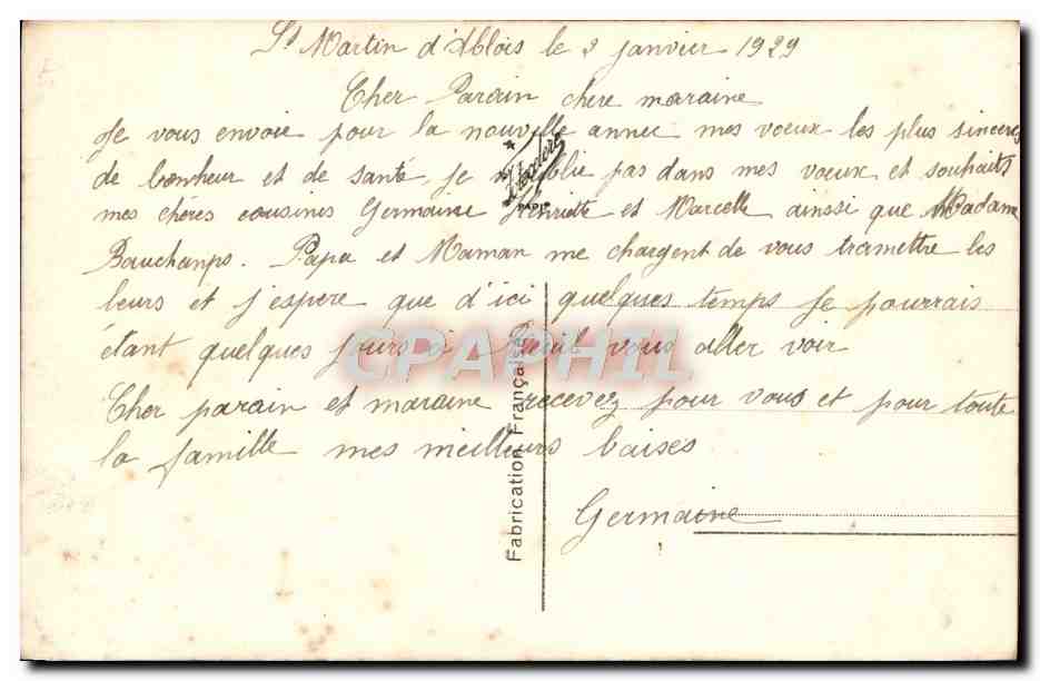 CPA Fantaisie Fleurs — Verso