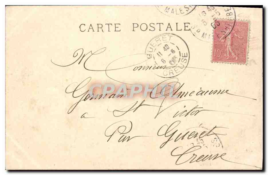 CPA Fantaisie Salon 1905 Brunery A la sante de son eminence — Verso