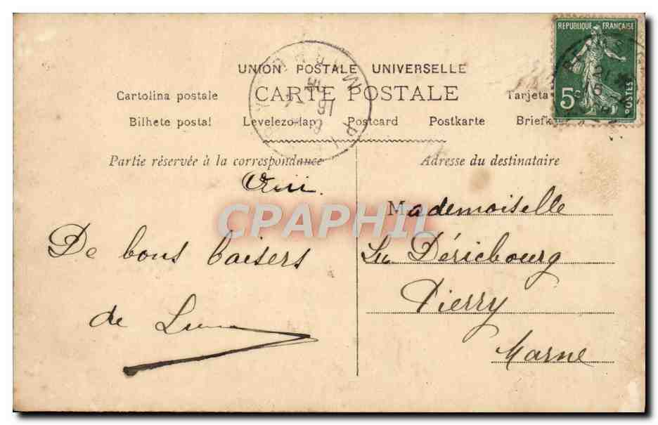 CPA Fantaisie Enfants — Rückseite