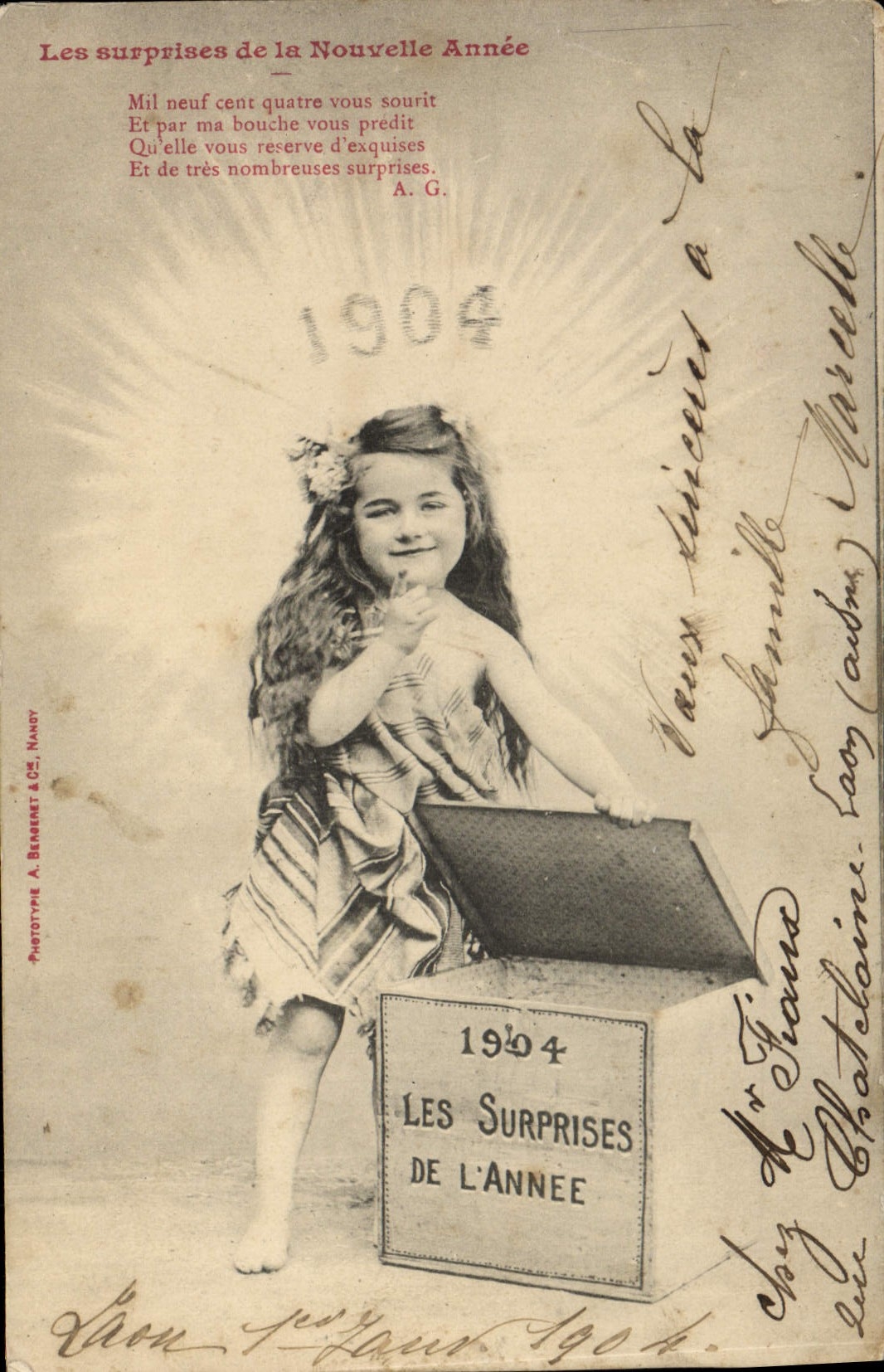 CPA Fantaisie Enfant Annee 1904