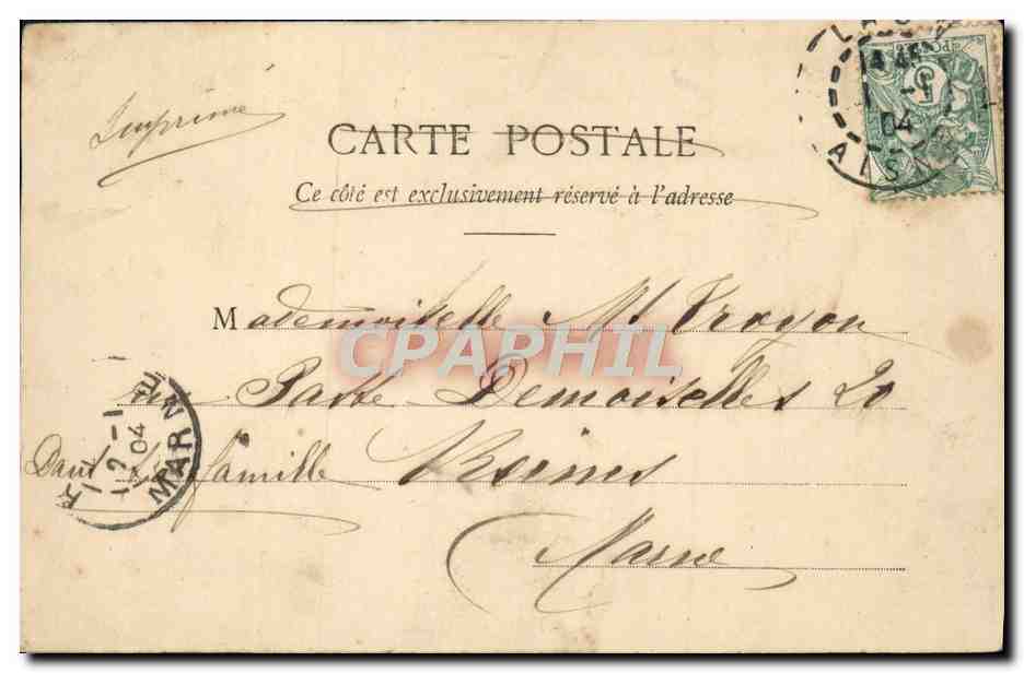 CPA Fantaisie Enfant Annee 1904 — Verso