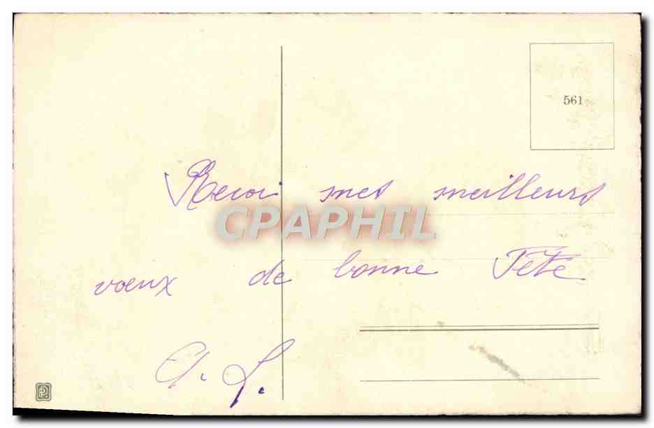 CPA Fantaisie Fleurs Roses — Verso
