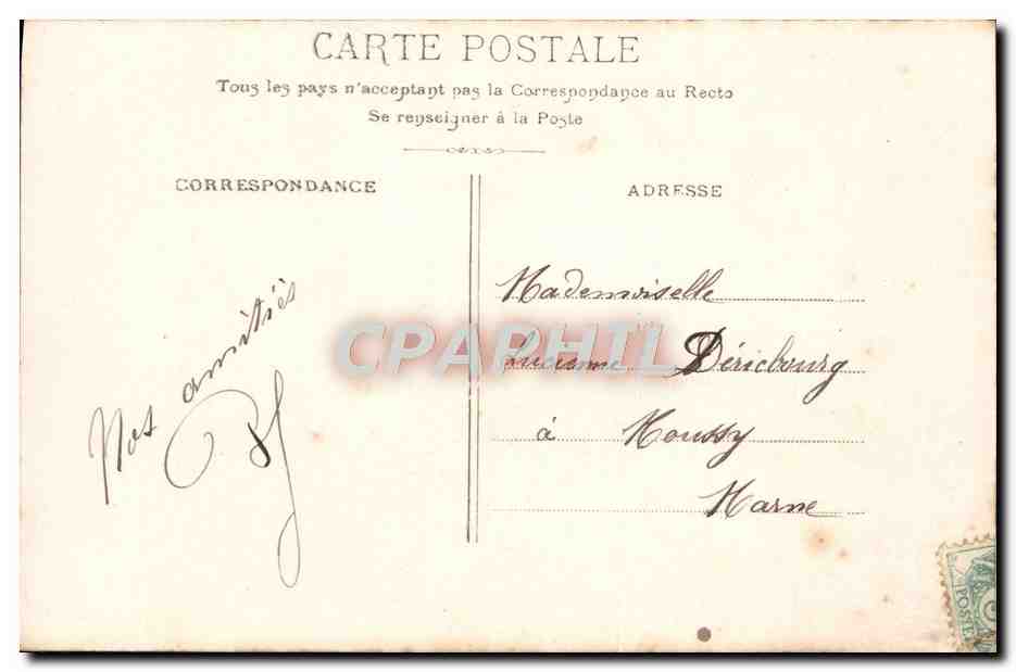 Joven novia en vestido blanco — editor F. 4152 — Reverso